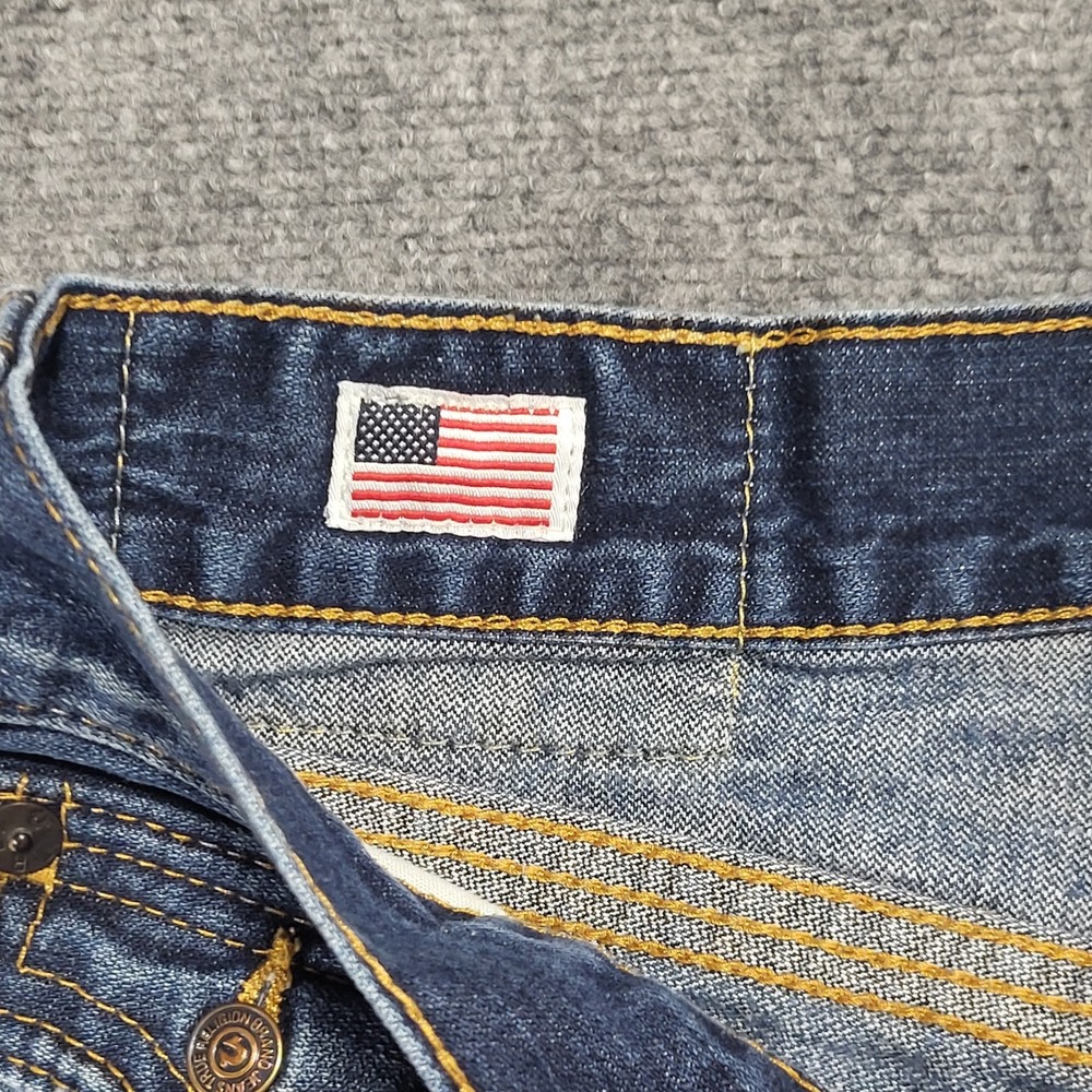 Vtg True Religion Men's "Billy" Bootcut "Made In USA" Denim Jeans Sz (30W x 31L) - Picture 5 of 16